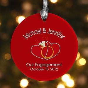  Romantic Personalized Christmas Ornament   United In Love 