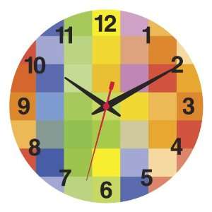  Color Block Number Clock
