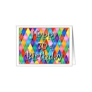  70 Years Old Colorful Birthday Cards Card Toys & Games