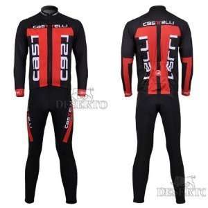  CASTELLI Cycling Jersey long sleeve Set(available Size S 