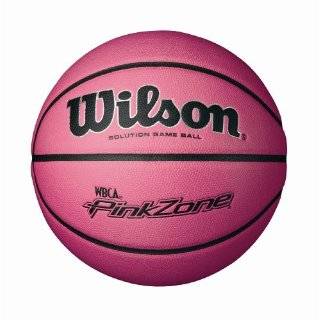 Wilson NCAA WBCA Pink Zone Solution Game Basketball (28.5 Inch)