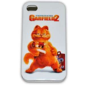 com Garfield Case TPU Soft Case Cover for Apple Iphone4 4g   D + Free 