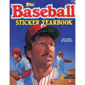   Mike Schmidt Unsigned 1987 Topps Baseball Sticker Yearbook Sports