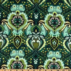 54 Wide Prince Charming Laminated Cotton Frog Prince Indigo Fabric 