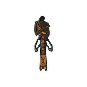  NOVICA Wood wall sculpture, Mother and Child