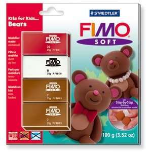  Staedtler Fimo Soft Kits for Kids   Fimo Soft, Bears Kit 