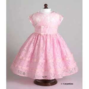  Pink Lace Party Dress ~ Fits 18 American Girl Dolls: Toys 