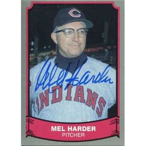  Mel Harder Autographed/Signed 1989 Pacific Trading Card 