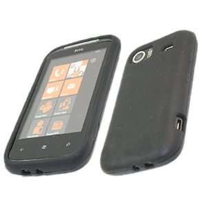   SoftSkin BLACK Silicone Case Cover Skin for HTC Mozart 7 Electronics