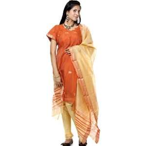  Suit with Bootis Woven in Golden Thread   Cotton Silk: Everything Else