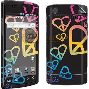   Touch Skin for Samsung Captivate i897, Color Hearts Peace Electronics