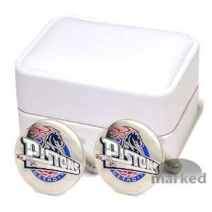  Detroit Pistons NBA Executive Cufflinks & Jewelry Box 