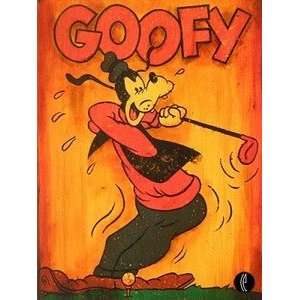  Goofy Goof Ball Goofy Golfing Disney Fine Art Giclee by 
