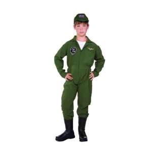  Childs Top Gun Pilot Costume Size Large (12 14): Toys 