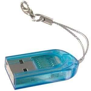  USB 2.0 microSD/TransFlash Memory Card Reader (Blue 