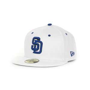  San Diego Padres New Era 59FIFTY MLB White BC Cap: Sports 