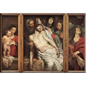 Lamentation of Christ 30x21 Streched Canvas Art by Rubens 