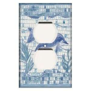 Single Switch Plate   Dolphin Tiles