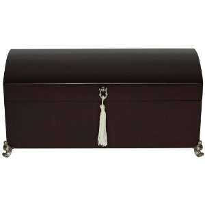   Hardware and Tassel Decorated Wooden Jewelry Box: Home & Kitchen