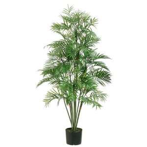  4? Plastic Parlour Palm Tree x12 w/142 Lvs. Green (Pack of 