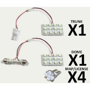White 6 Lights LED Interior Package 44 LEDs Total Toyota Corolla 2000 