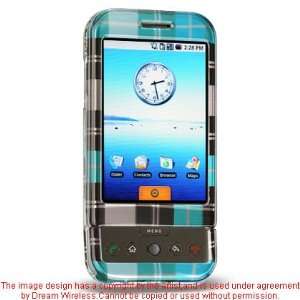  HTC G1 GOOGLE PHONE BLUE CHECKER COVER HARD CASE SLEEVE 