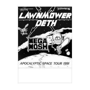  LAWNMOWER DETH Apocalyptic Space Tour 1991 Music Poster 