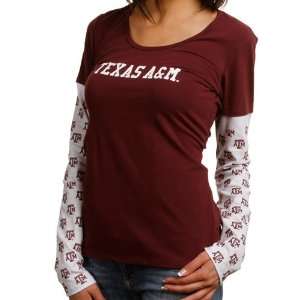  Texas A&M Aggies Ladies Cool Down Double Layer Long Sleeve 