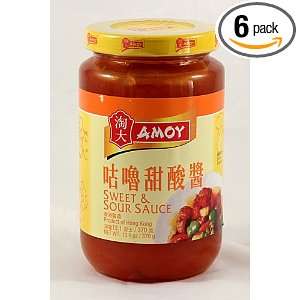 Amoy sweet & sour sauce 370g (Pack of 6)  Grocery 