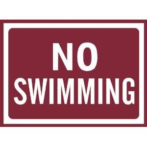  No Swimming Sign Removable Wall Sticker