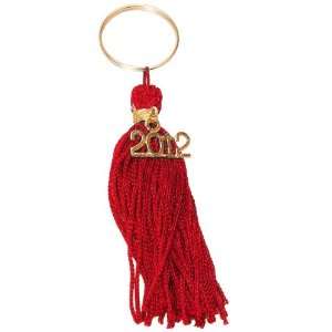  Class of 2012 Red Graduation Tassel Keychains (8) Party 