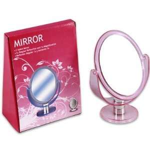   Mirror 8 X 6.25 2 Sided with Magnification with Stand Make up Mirror