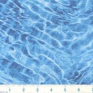  45 Wide Monterey Bay Reflecting Pool Blue Fabric By The 