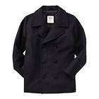 Nwt Mens Old Navy Black Wool Blend Pea Coat Jacket Medium