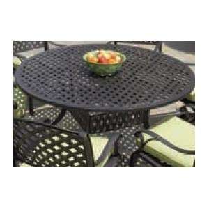  Alfresco Home Weave 60 Inch Round Table & Base   Antique 
