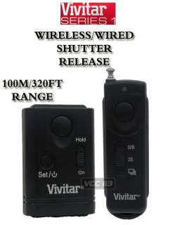 VIVITAR Wireless Remote Shutter Release Nikon D90 D7000 D3100 MC DC2 