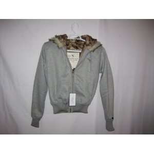  Abercrombie & Fitch Gray Hoodie Sweatshirt Size Large 