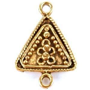  Blue Moon Gold Finding Connector Triangle Ornamented