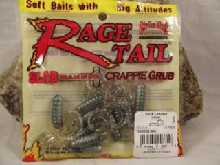 Strike King Rage Tail Slab Hammer Crappie Grub TENNESSEE SHAD 