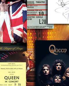 Freddie Mercury Queen Memorabilia Posters Autographs  