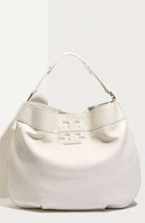 Tory Burch Stacked T Logo Leather Hobo  