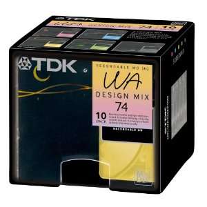  TDK Recordable MD (WA) 74m 10 PACK 5 design mix