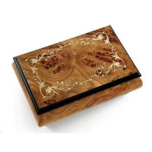   Box with an Arabesque Wood Inlay Design 