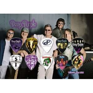 Deep Purple Guitar Pick Display   Premium Celluloid Tribute Set 