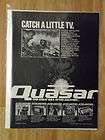   Ad Quasar Technology Tiny Portable TV Big Screen Microwave VCR & More