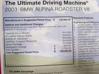 BMW  Z8 Series Alpina in BMW   Motors