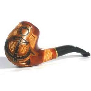  Pear Wood Hand Carved Tobacco Smoking Pipe Anchor 