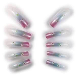   Glitter Extra Long Glue/Stick/Press On Artificial/False Nails Beauty