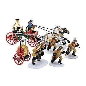  Department 56 The Fire Brigade of London Town set of 5 