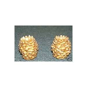  4, Gold, Candle Pine Cone Holders: Beauty